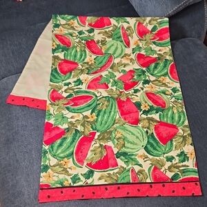 Watermelon Print Table Cotton Runner 18" X 50" handmade